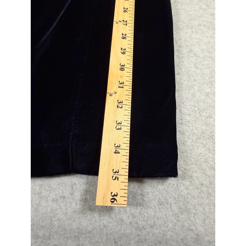 Vtg Velvet Lace Dress Sz 8 Navy 90s Witchy Whimsigoth Apart Impressions‎ SKU146 - Picture 6 of 9